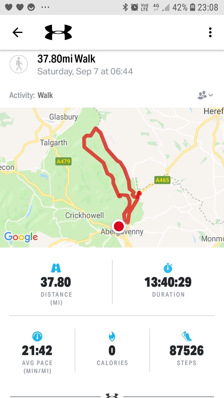 Offa's Dyke route map 2019